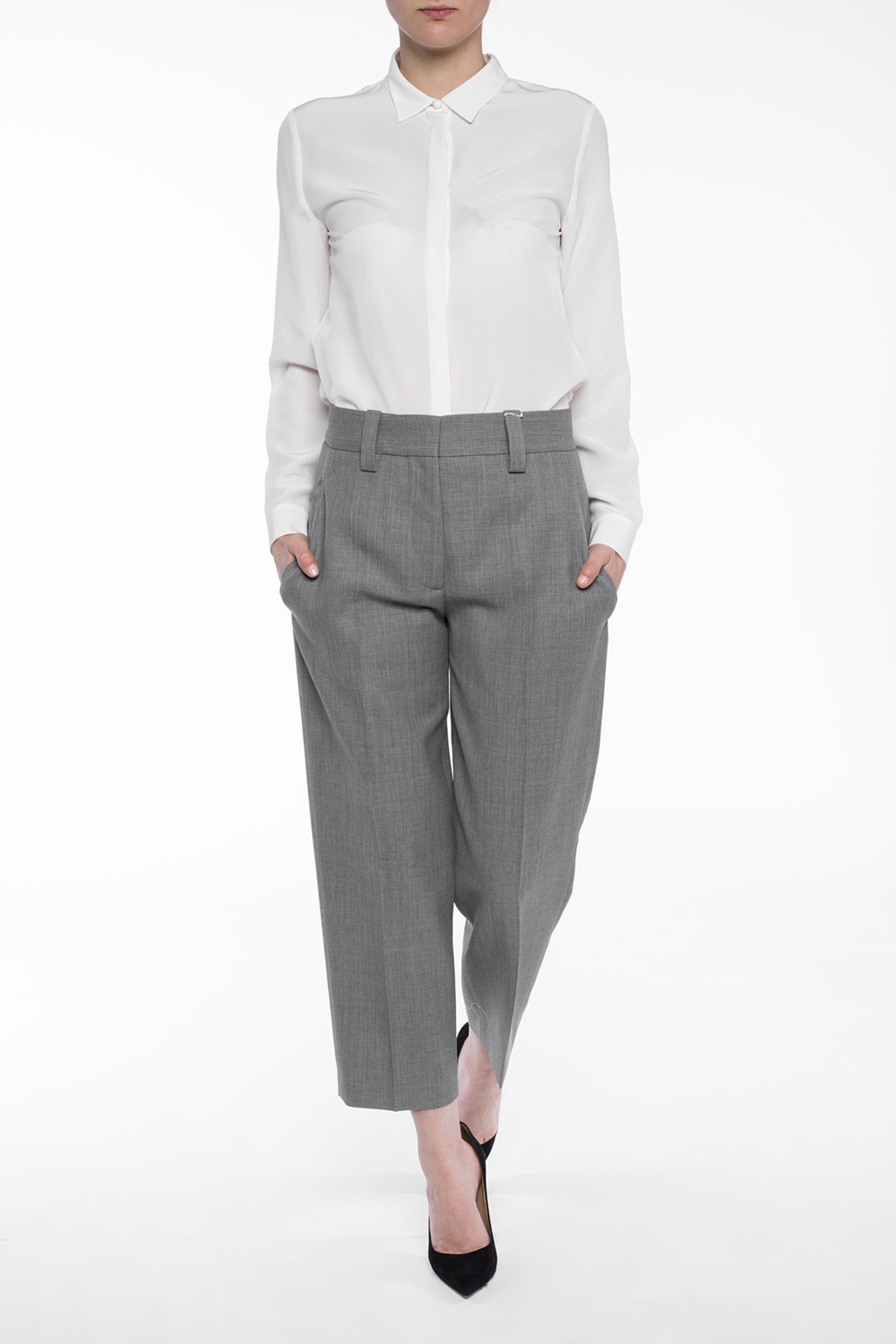 Grey Pleat-front trousers Acne Studios - Vitkac Canada